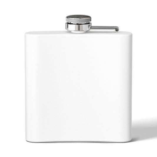 Adventure Awaits Flask — 6oz Stainless Steel Travel Hip Flask