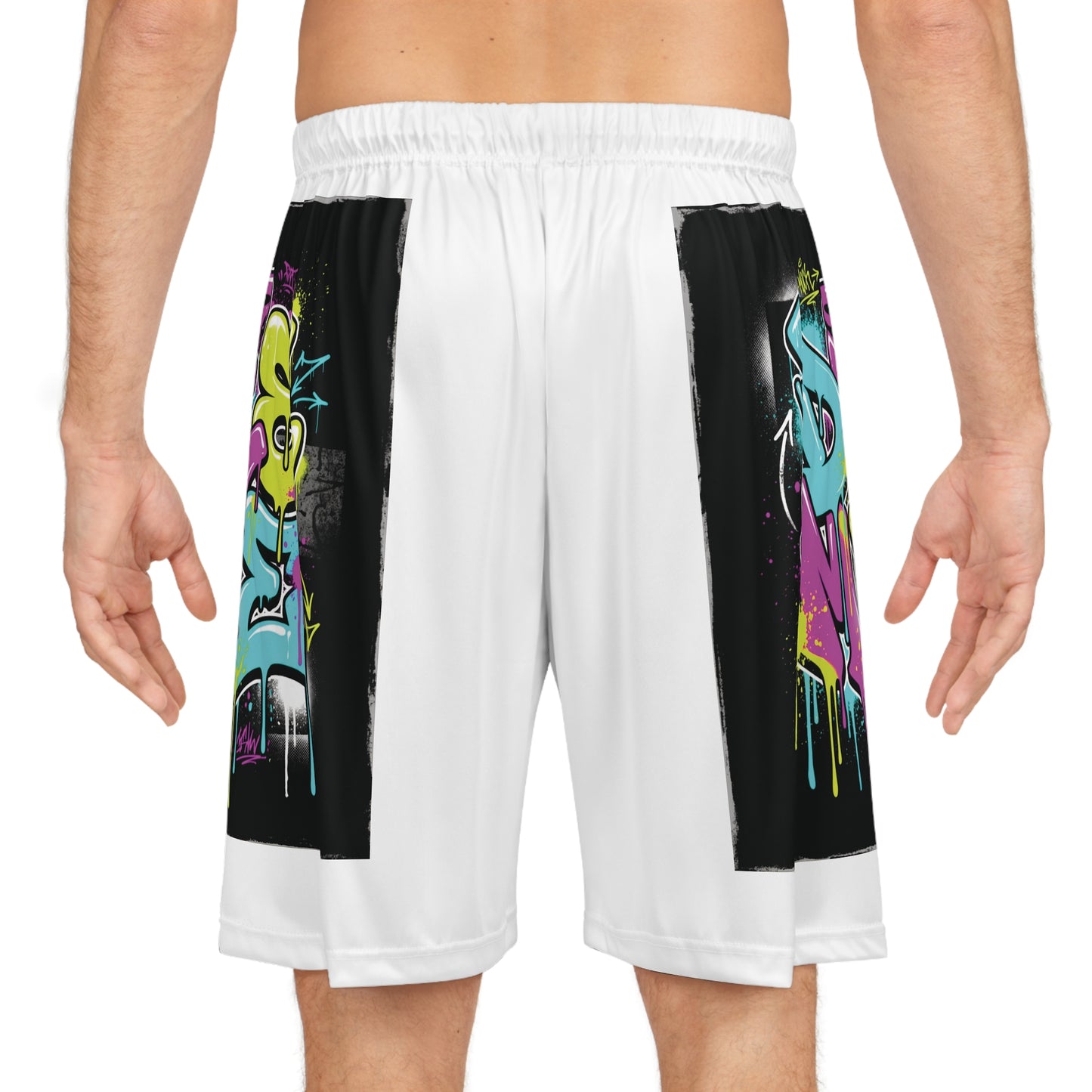 Graffiti Basketball Shorts — Urban Street Art AOP Athletic Shorts