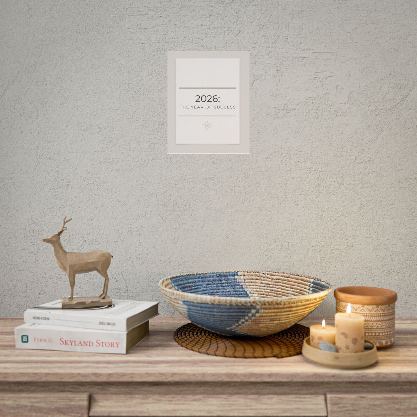 2026: The Year of Success Rolled Poster — Motivational New Year Wall Art