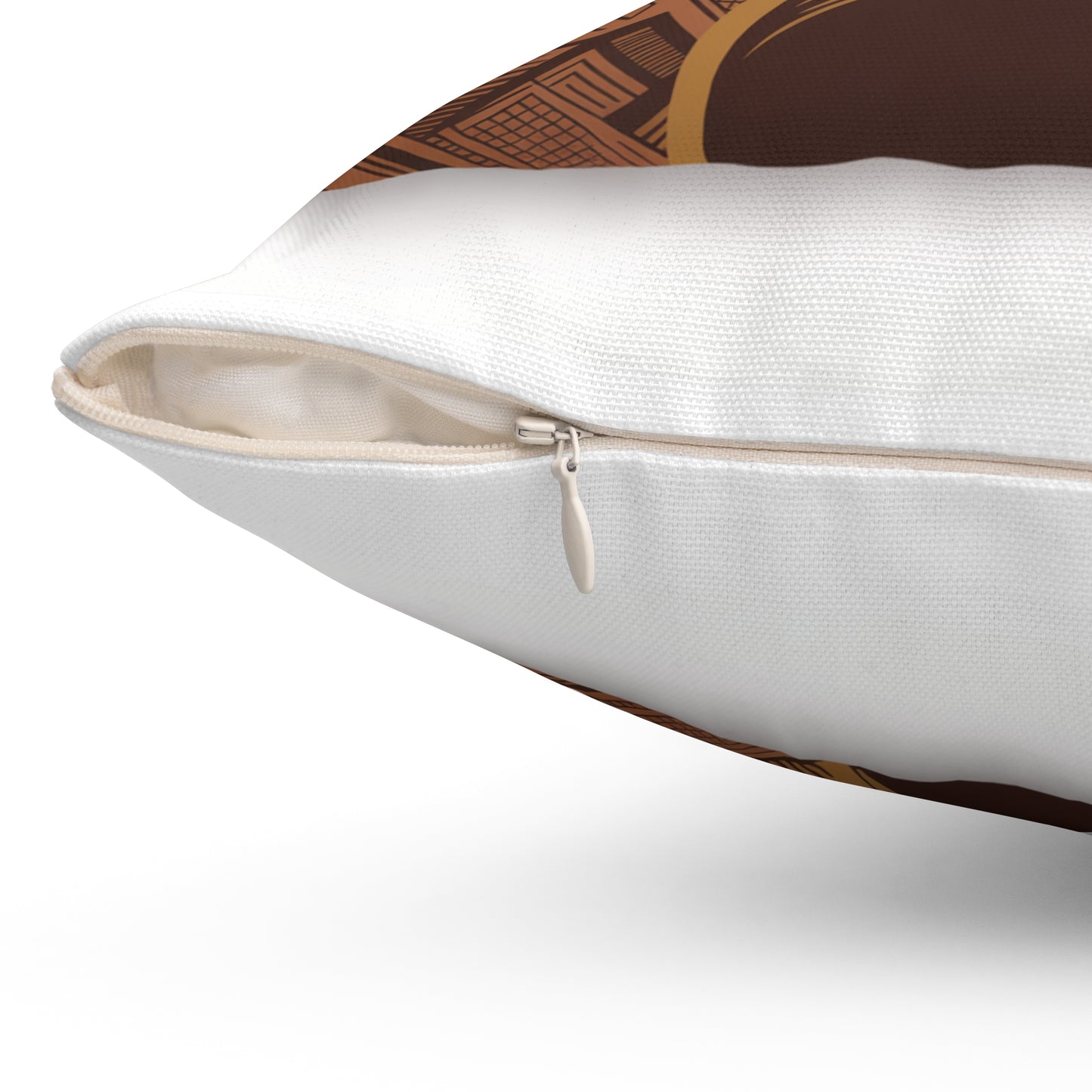 African Queen Silhouette Decorative Pillow – Crowned Woman Throw Pillow