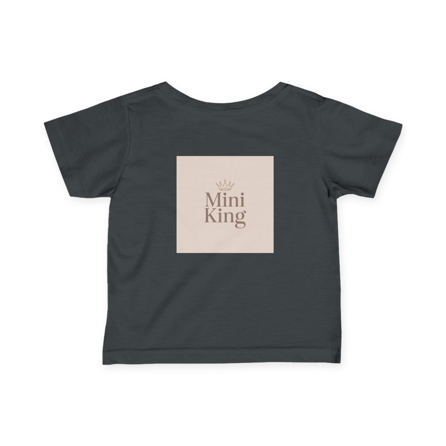 Infant Tee – "Little Legacy Raheem" Neutral Baby Shirt with Crown Graphic