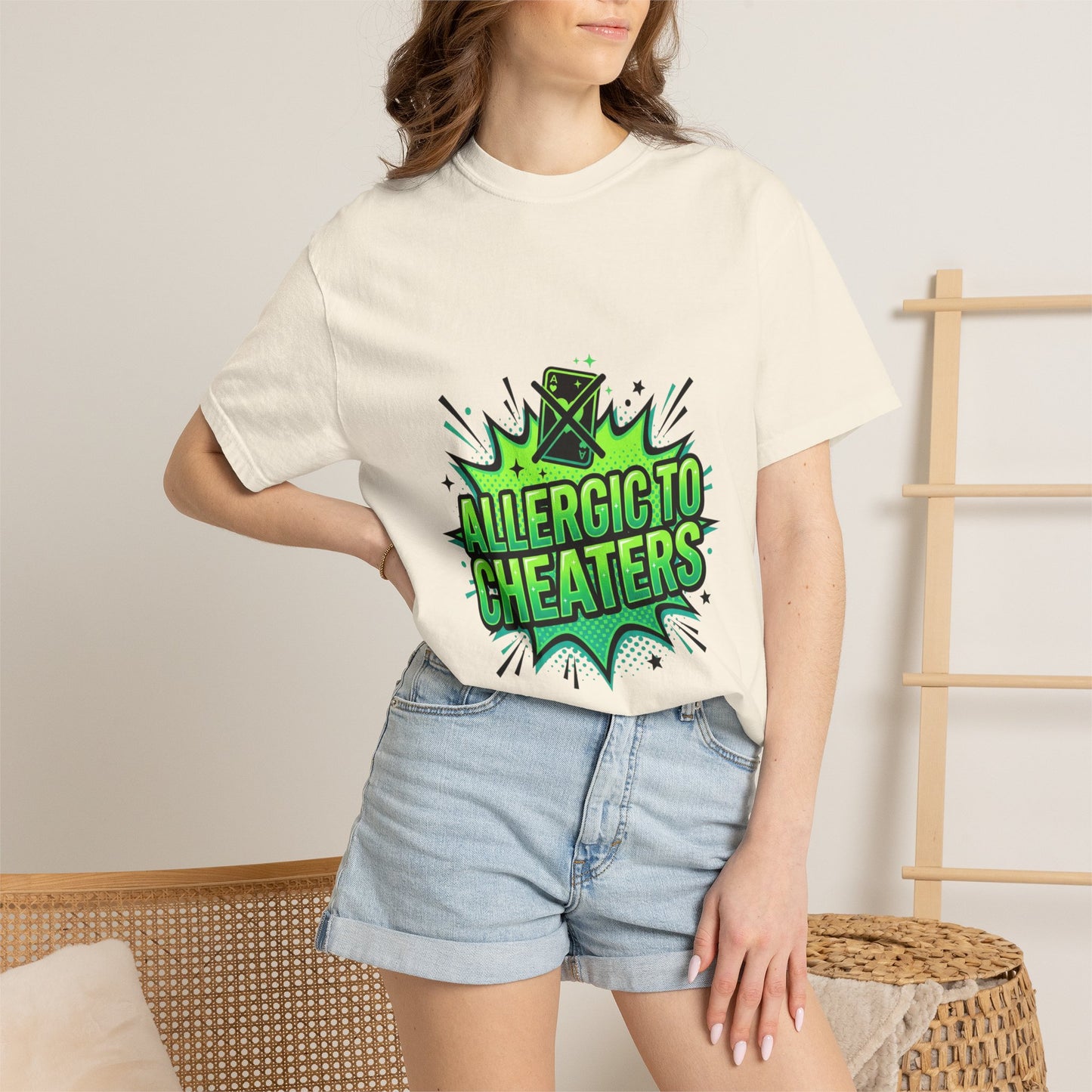 Allergic to Cheaters T-Shirt  Funny Relationship Humor Graphic Tee