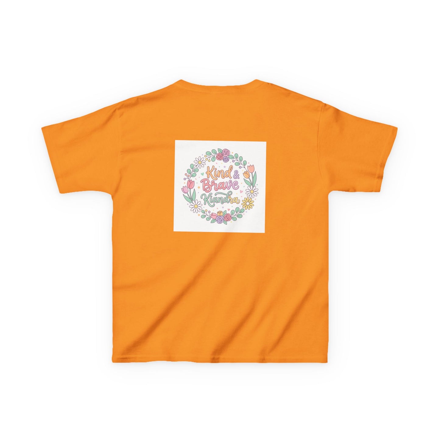 Kids Tee — Floral 'Kind Hearts Shine' Graphic