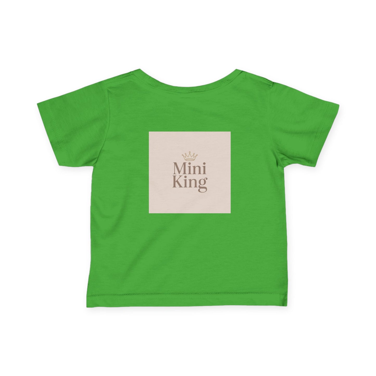 Infant Tee – "Little Legacy Raheem" Neutral Baby Shirt with Crown Graphic