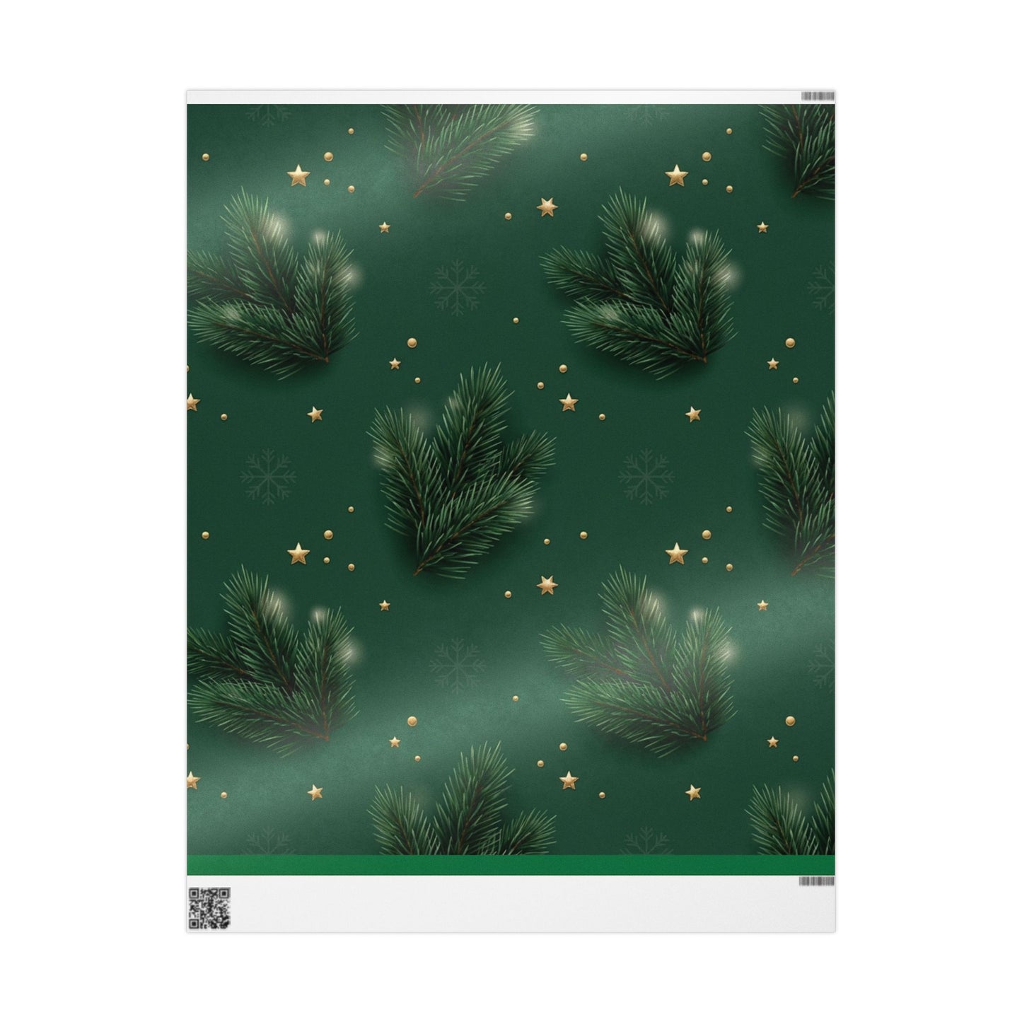 Premium Pine Branch Wrapping Paper – Elegant Christmas Gift Wrap