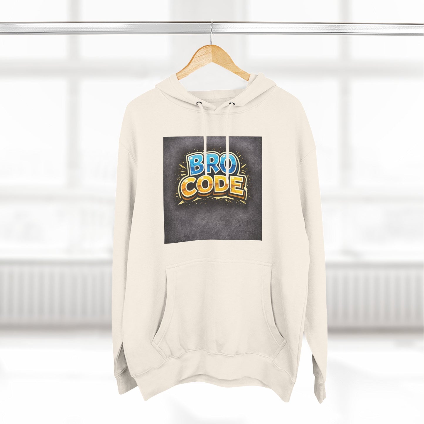 Bro Code Hoodie — Funny Streetwear Pullover with Bold Graffiti Logo