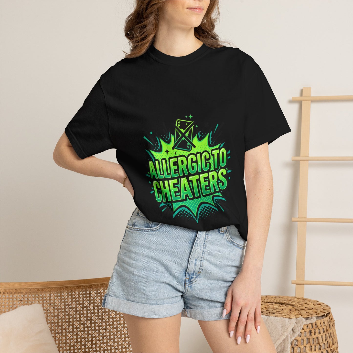 Allergic to Cheaters T-Shirt  Funny Relationship Humor Graphic Tee