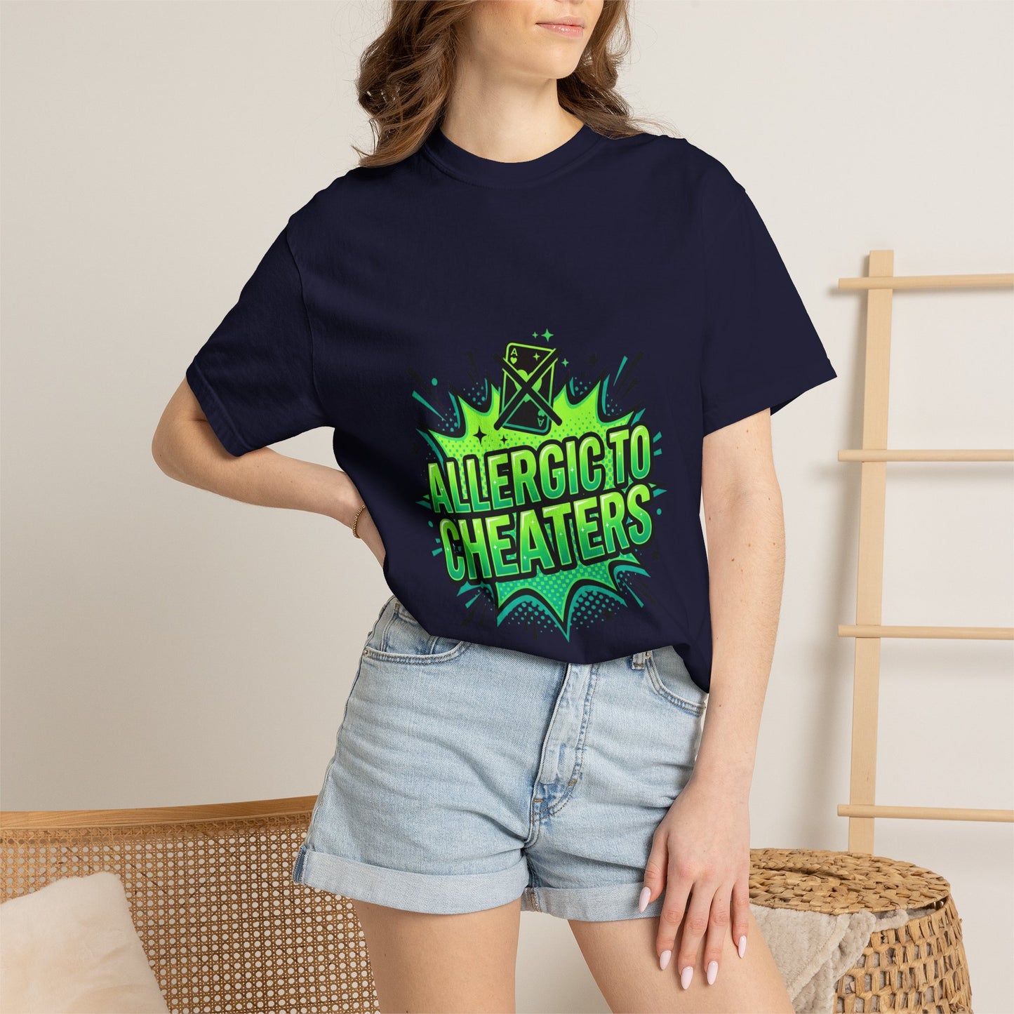 Allergic to Cheaters T-Shirt  Funny Relationship Humor Graphic Tee