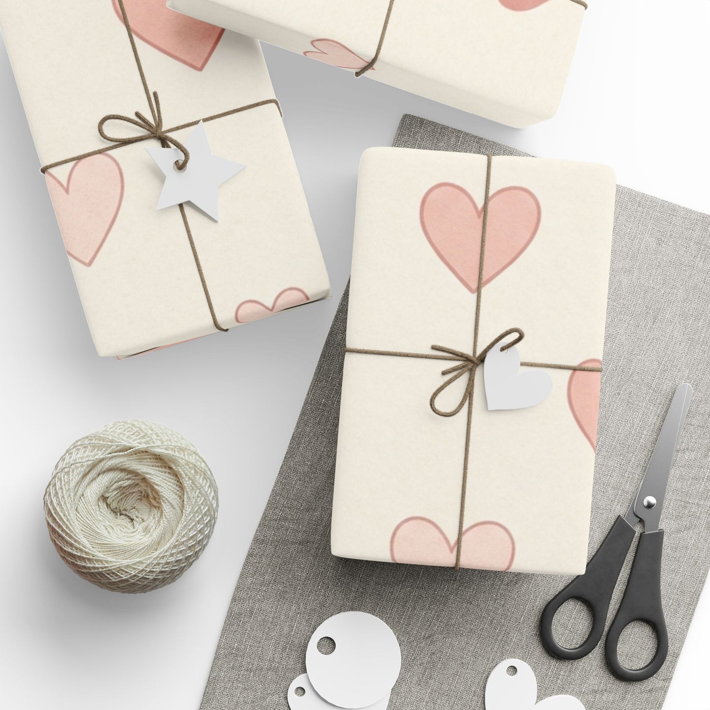 Pink Heart Wrapping Paper Roll — Romantic Gift Wrap for Valentine’s & Anniversaries