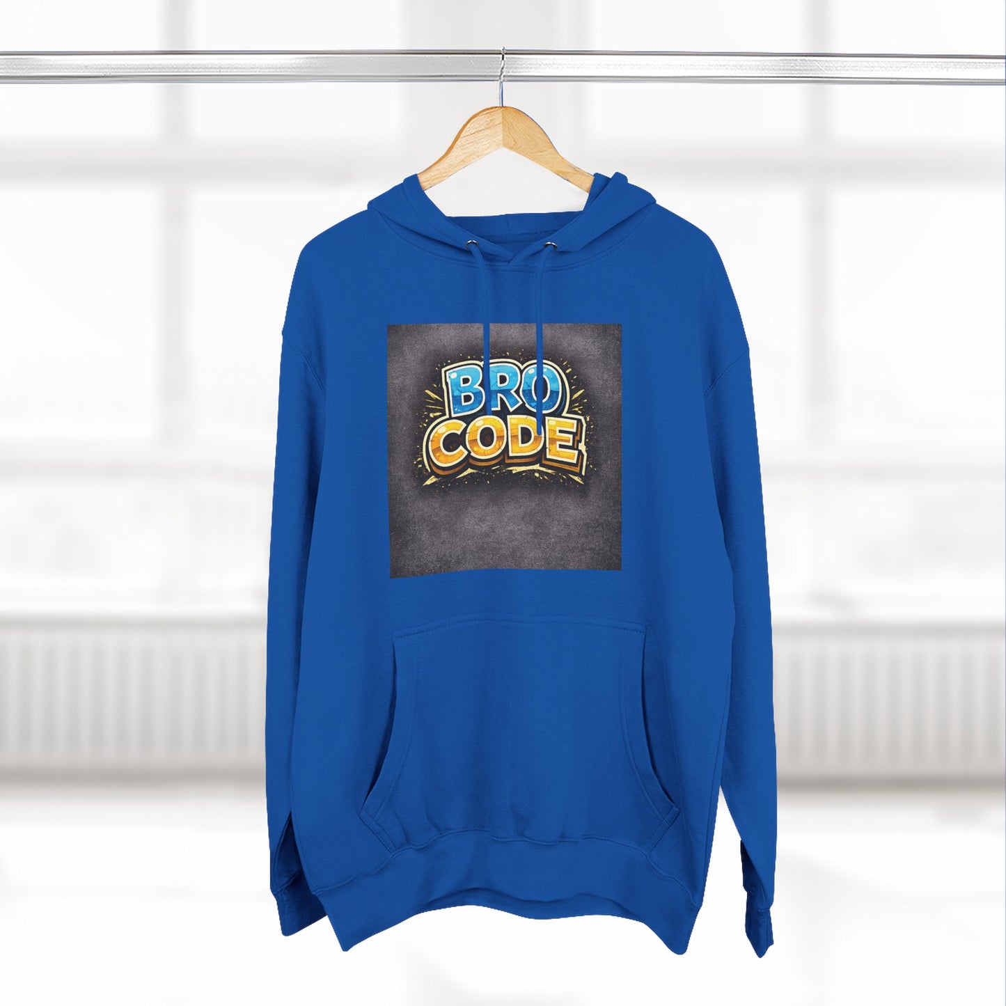 Bro Code Hoodie — Funny Streetwear Pullover with Bold Graffiti Logo