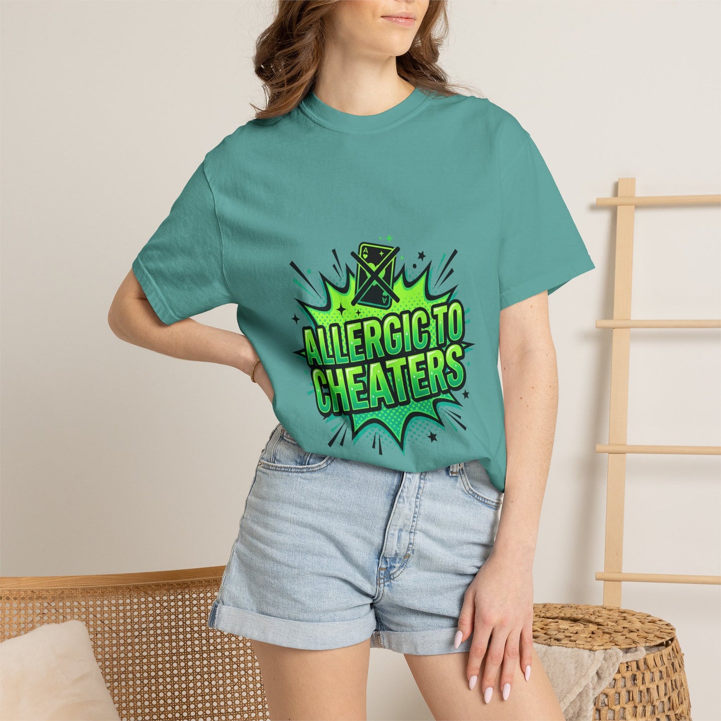 Allergic to Cheaters T-Shirt  Funny Relationship Humor Graphic Tee