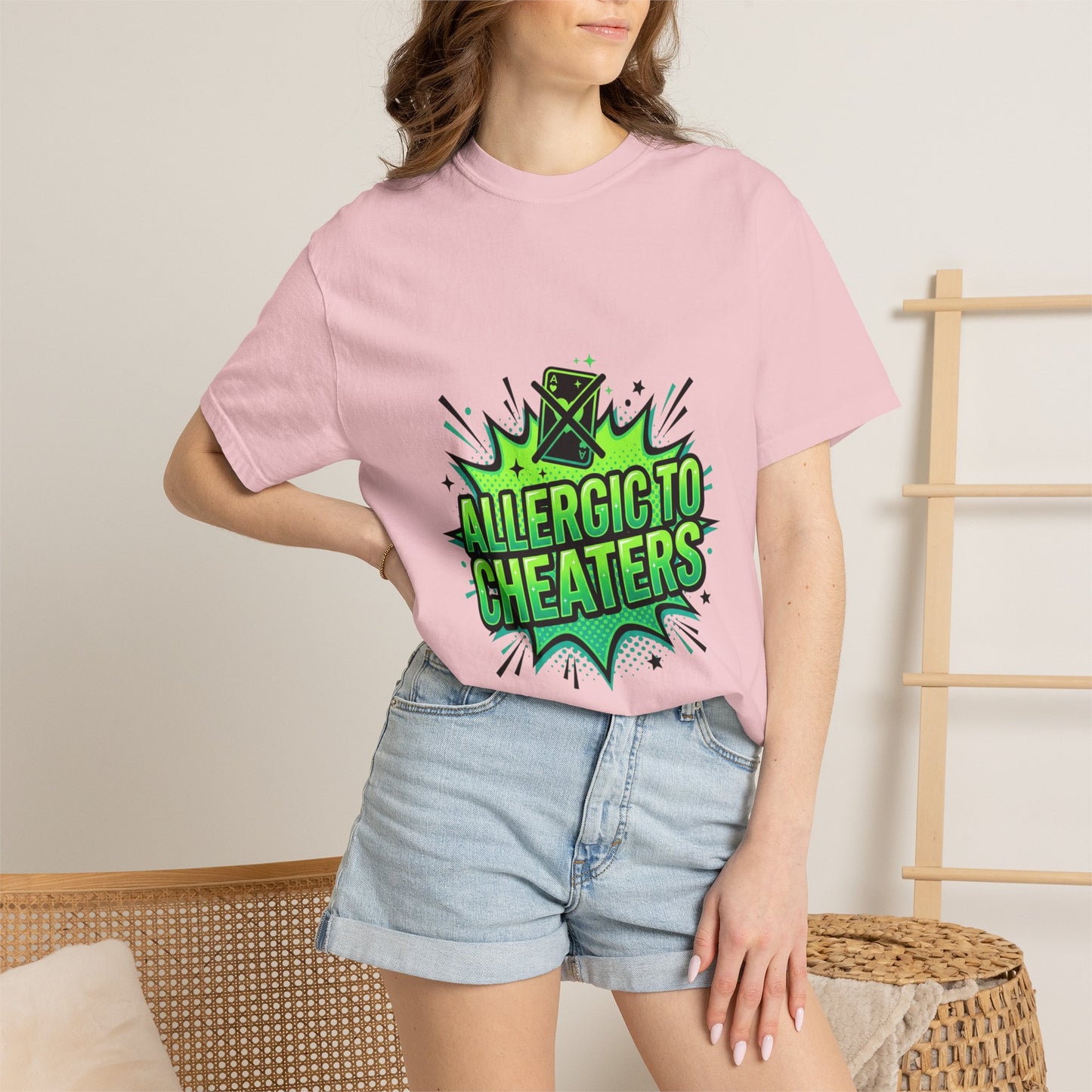 Allergic to Cheaters T-Shirt  Funny Relationship Humor Graphic Tee