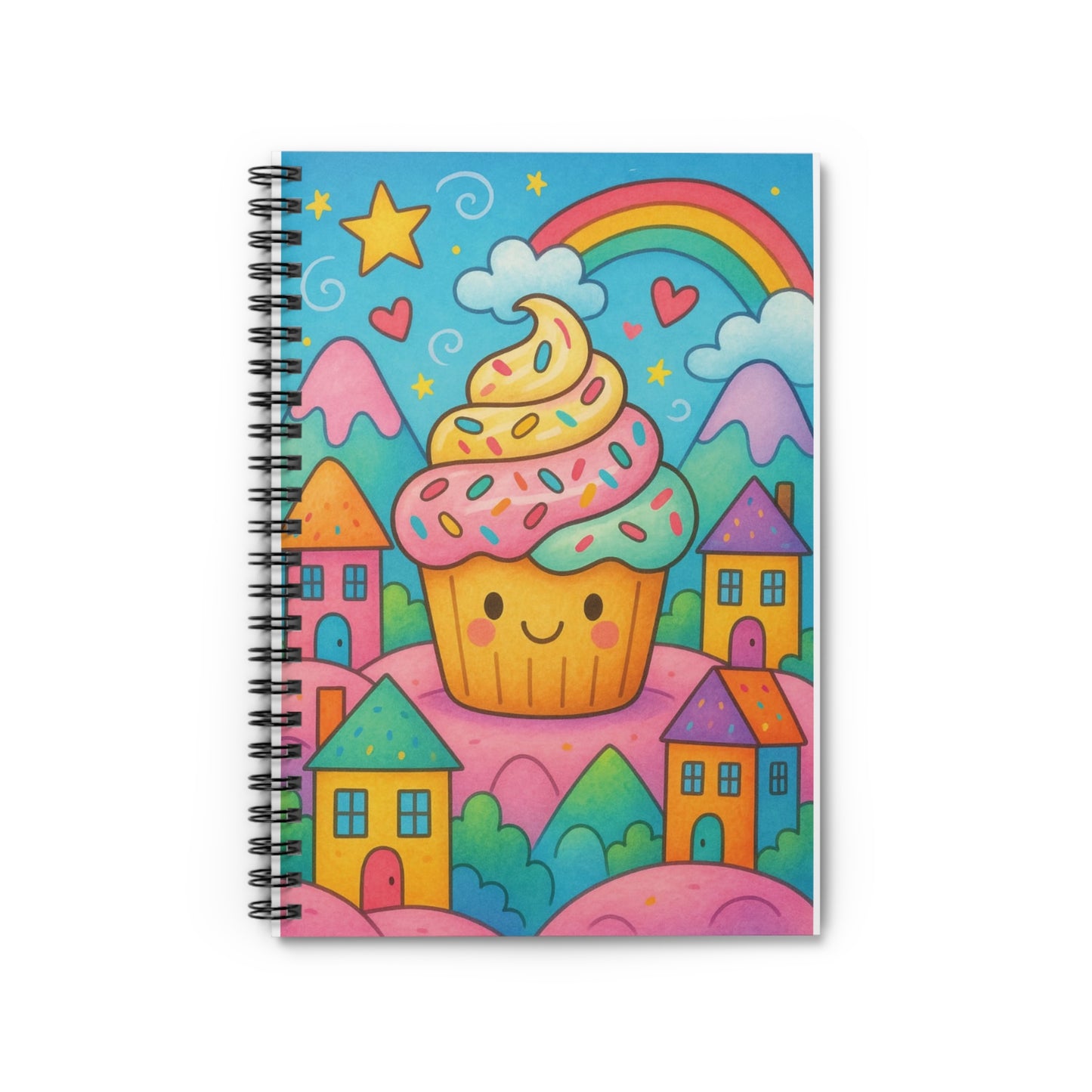 Colorful Cupcake Spiral Notebook – Fun Journaling & School Notebook