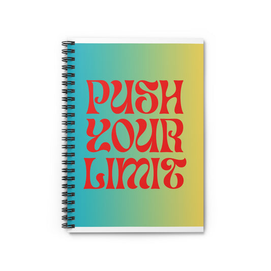 Motivational Spiral Notebook – "Push Your Limit"