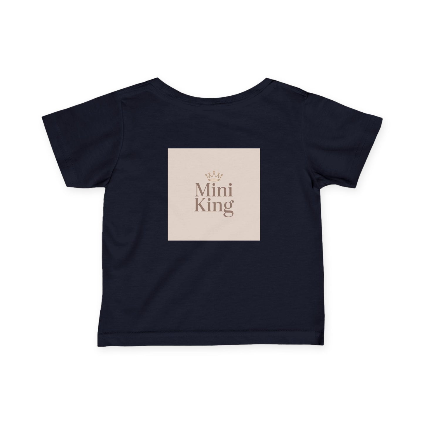 Infant Tee – "Little Legacy Raheem" Neutral Baby Shirt with Crown Graphic