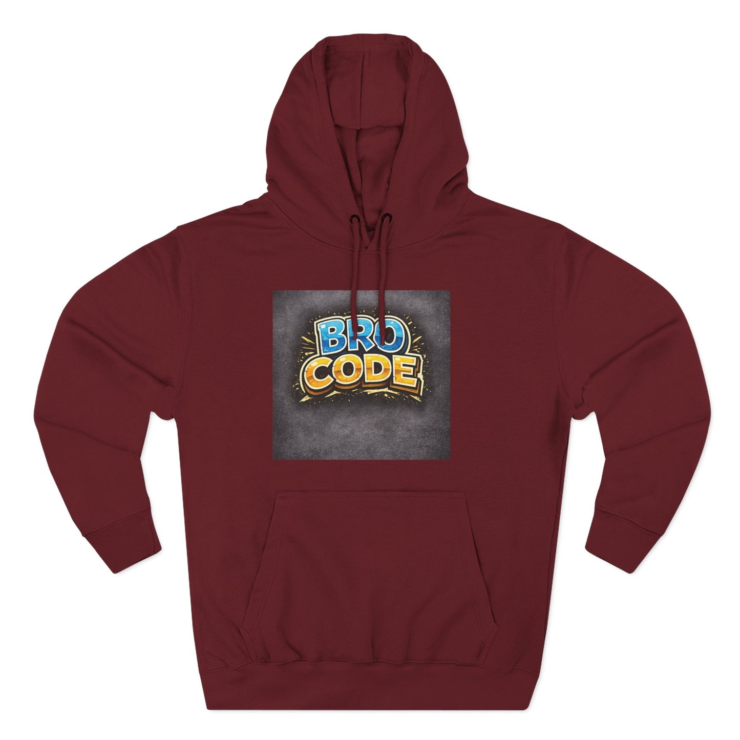 Bro Code Hoodie — Funny Streetwear Pullover with Bold Graffiti Logo
