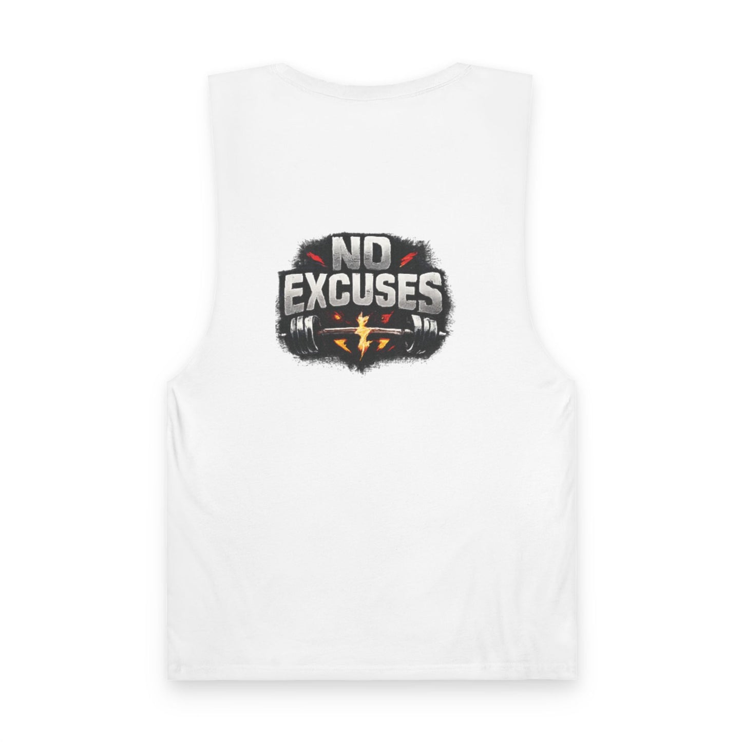 No Excuses Tank Top — Motivational Gym Workout Shirt