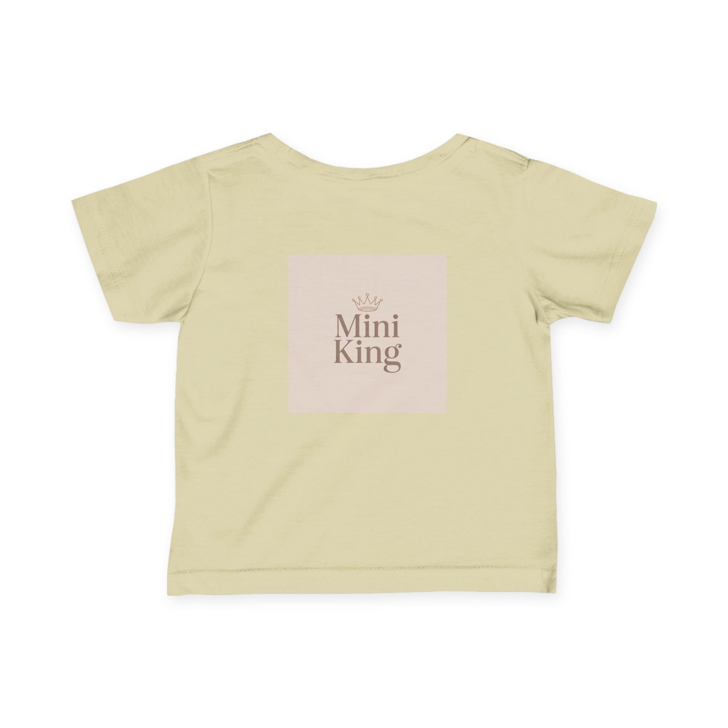 Infant Tee – "Little Legacy Raheem" Neutral Baby Shirt with Crown Graphic