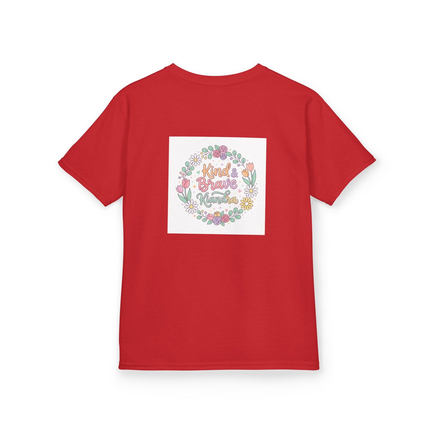 Kids Tee — Floral 'Kind Hearts Shine' Graphic