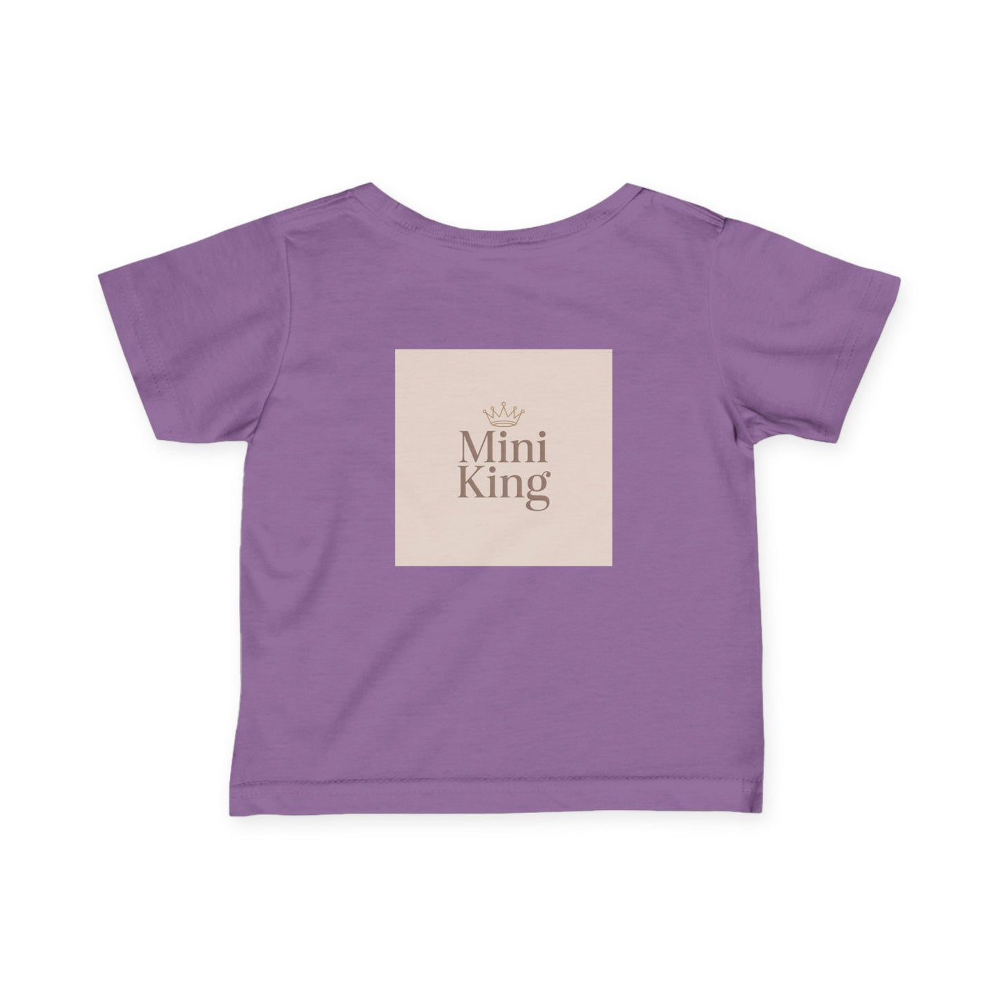 Infant Tee – "Little Legacy Raheem" Neutral Baby Shirt with Crown Graphic
