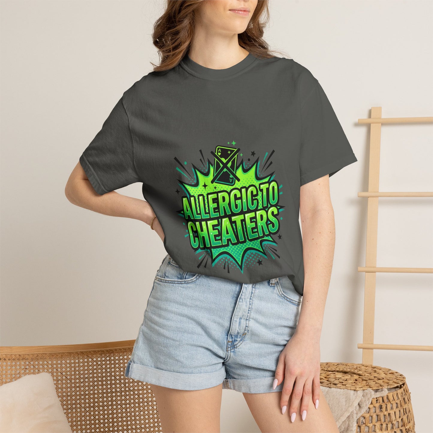 Allergic to Cheaters T-Shirt  Funny Relationship Humor Graphic Tee