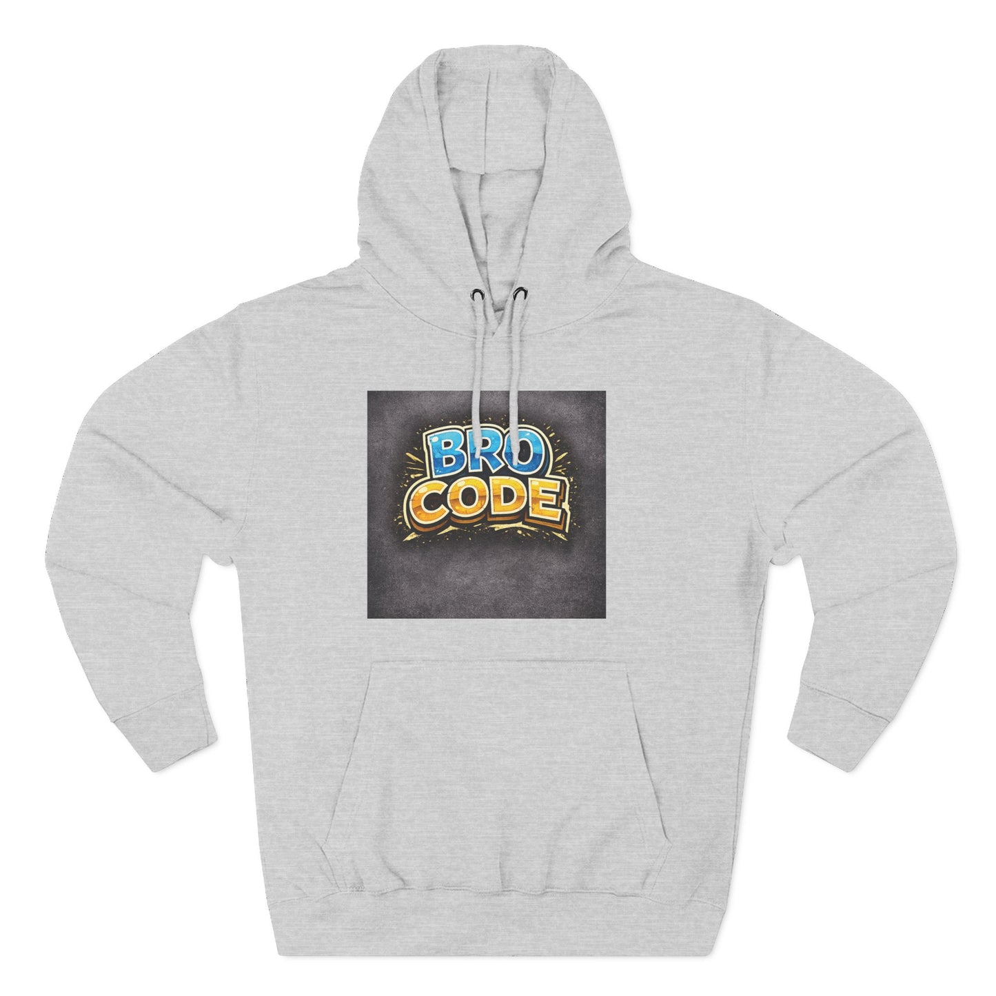 Bro Code Hoodie — Funny Streetwear Pullover with Bold Graffiti Logo