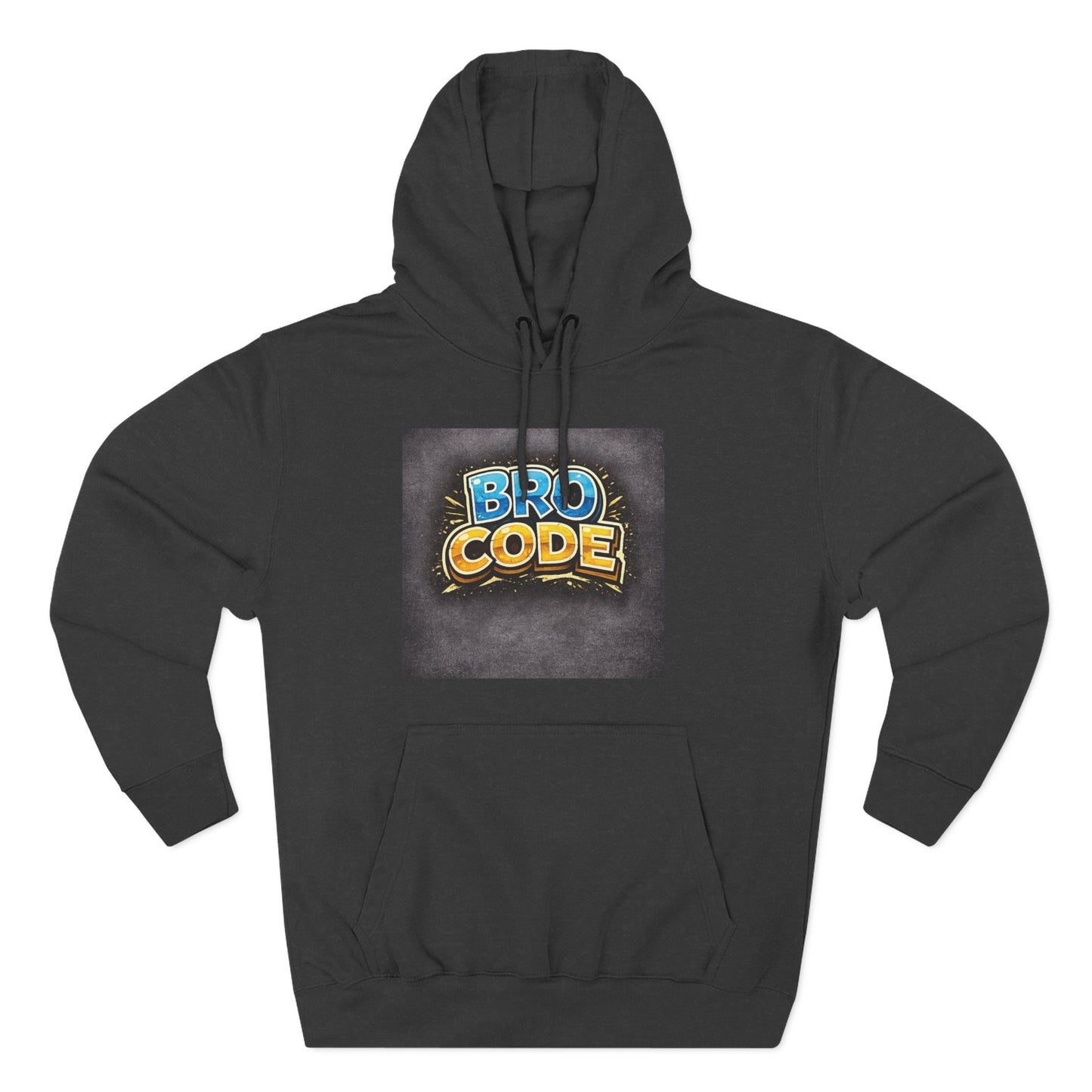 Bro Code Hoodie — Funny Streetwear Pullover with Bold Graffiti Logo