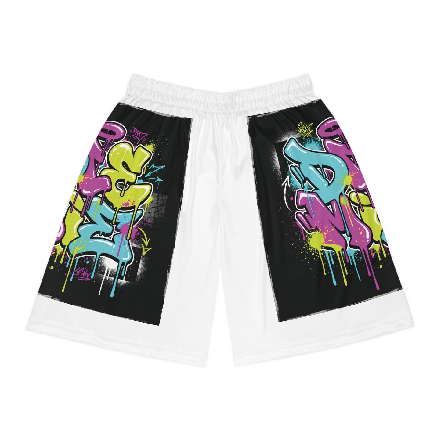 Graffiti Basketball Shorts — Urban Street Art AOP Athletic Shorts