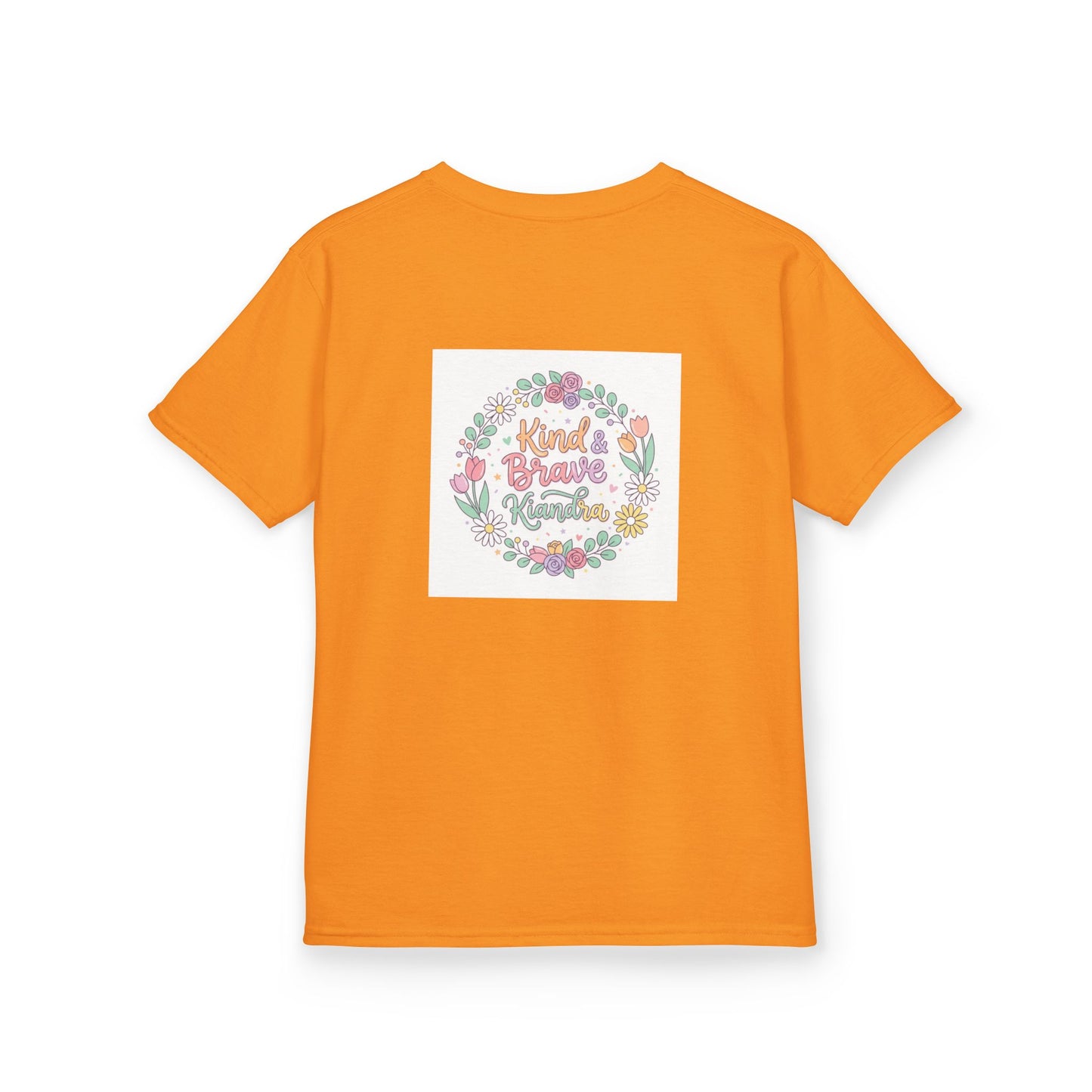 Kids Tee — Floral 'Kind Hearts Shine' Graphic