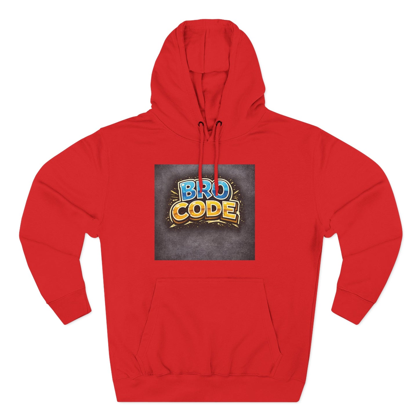 Bro Code Hoodie — Funny Streetwear Pullover with Bold Graffiti Logo