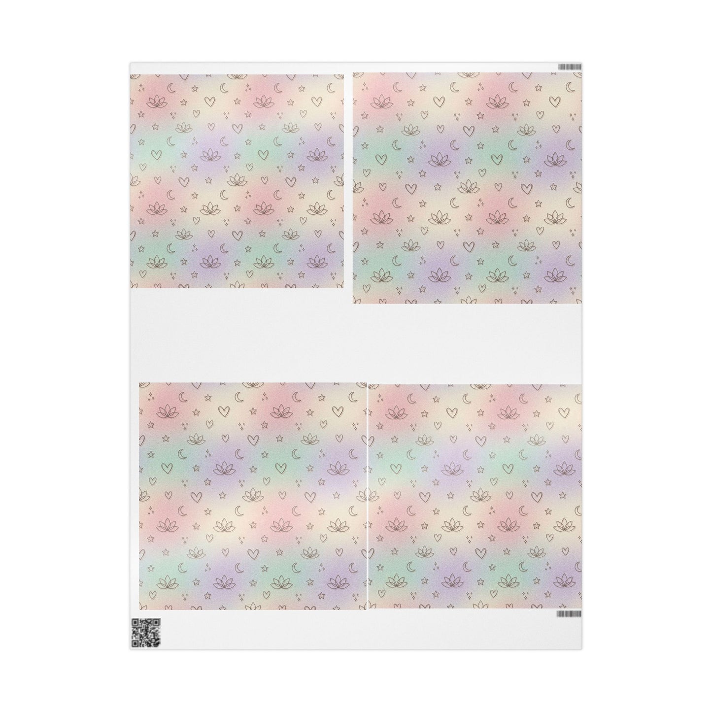 Pastel Magic Wrapping Paper — Cute Hearts, Moons & Stars Gift Wrap
