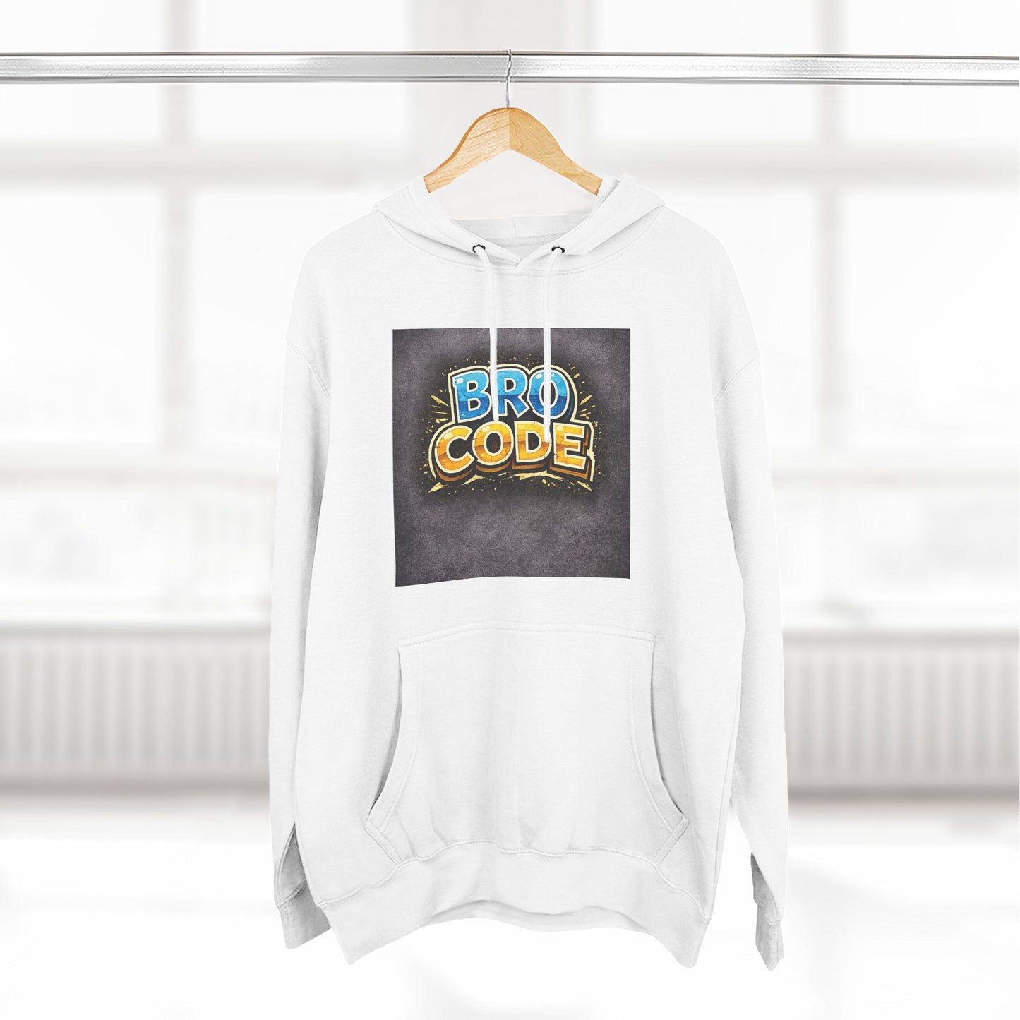 Bro Code Hoodie — Funny Streetwear Pullover with Bold Graffiti Logo
