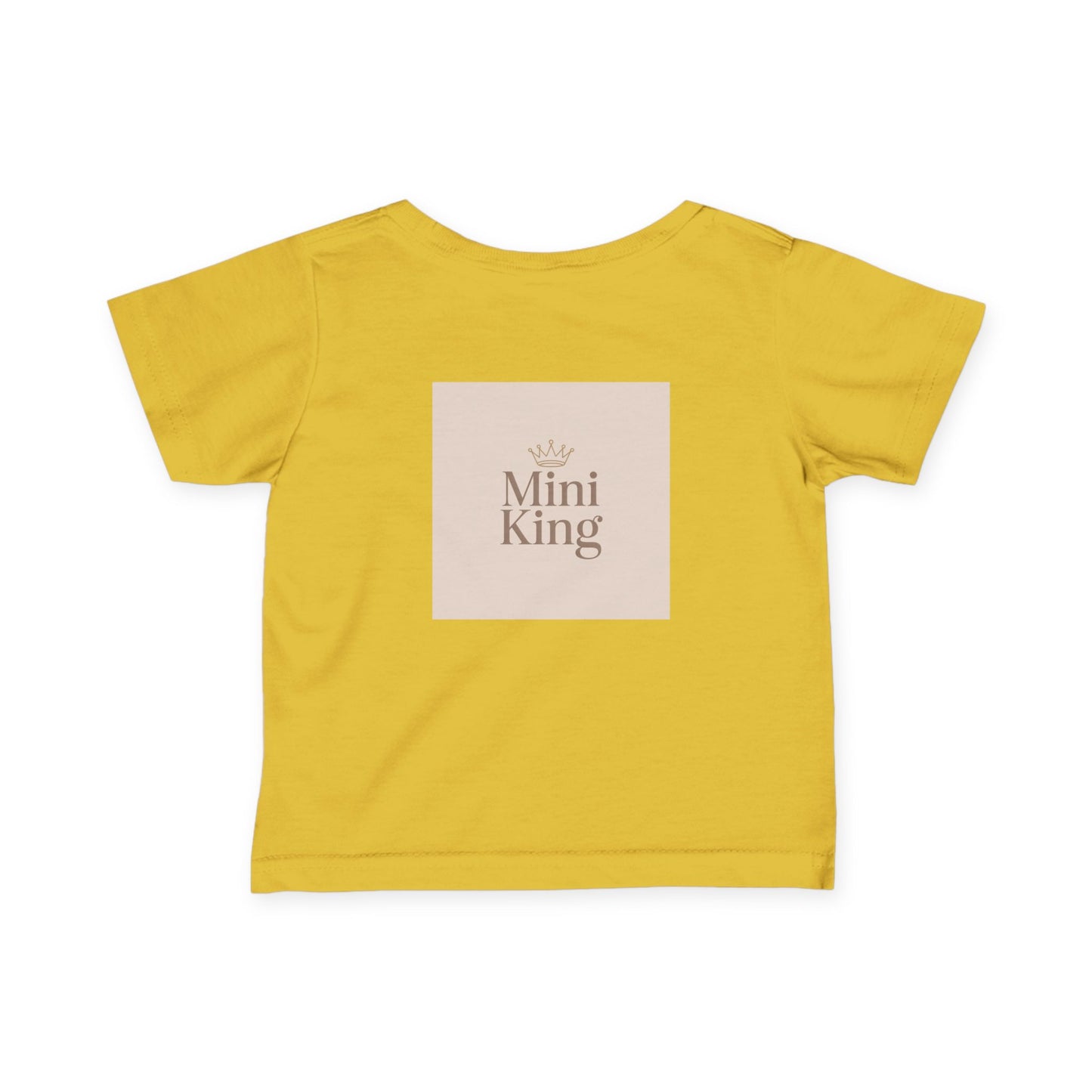 Infant Tee – "Little Legacy Raheem" Neutral Baby Shirt with Crown Graphic