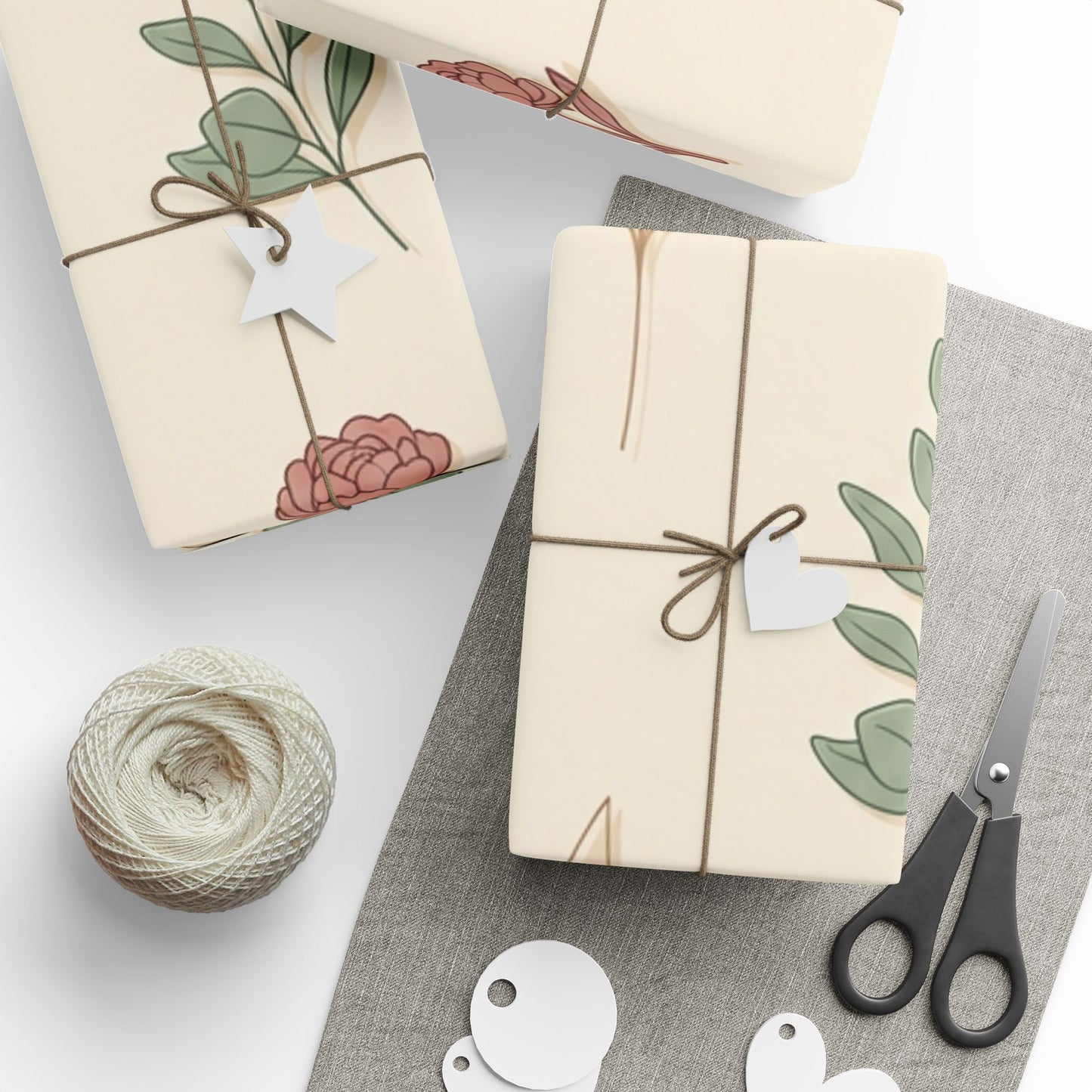 Premium Floral Wrapping Paper – Elegant Botanical Gift Wrap