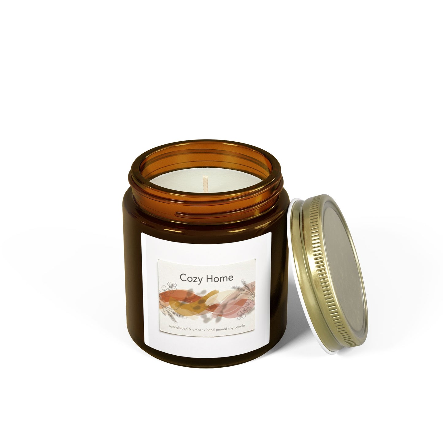 Cozy Home Coconut Apricot Scented Candle (4oz & 9oz)