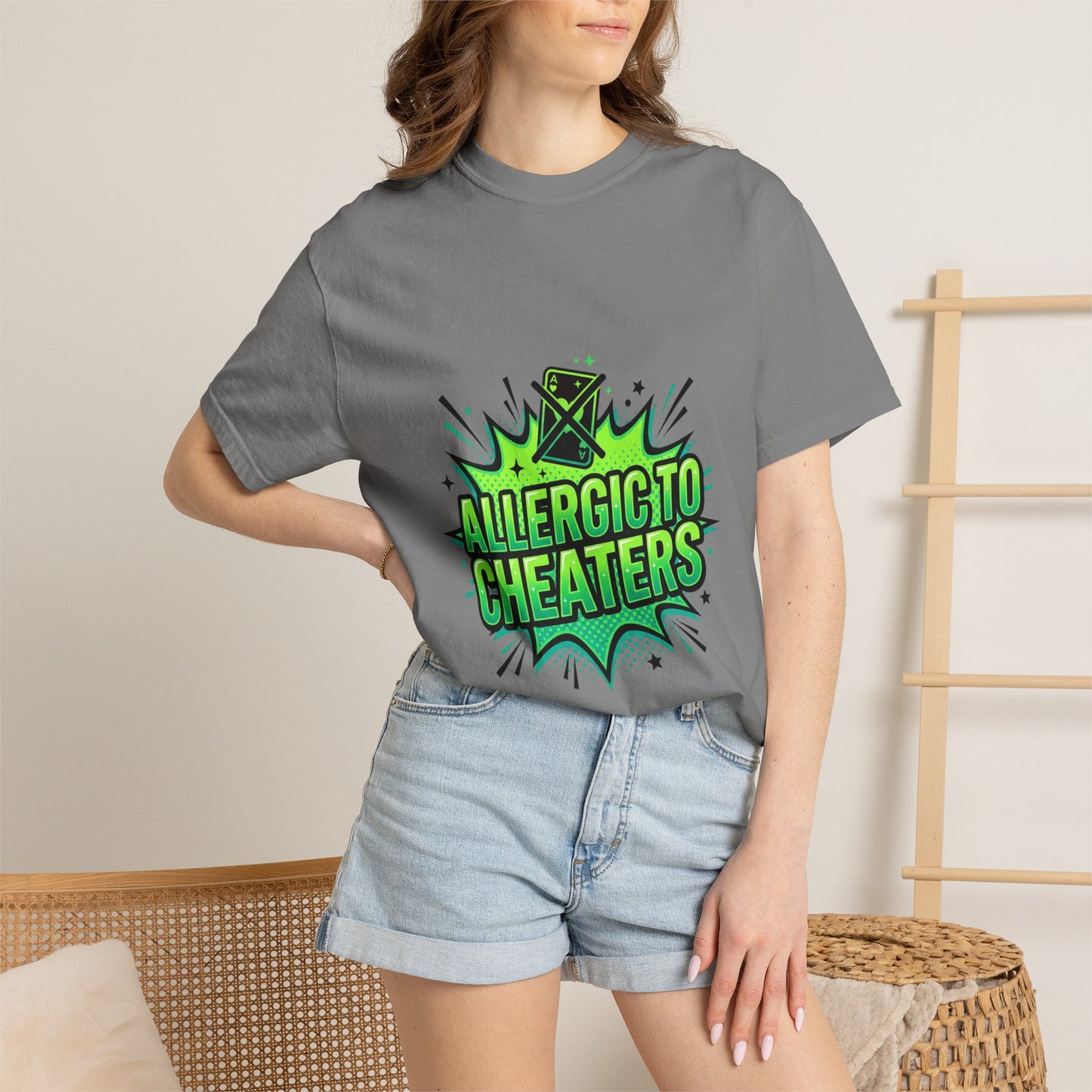 Allergic to Cheaters T-Shirt  Funny Relationship Humor Graphic Tee