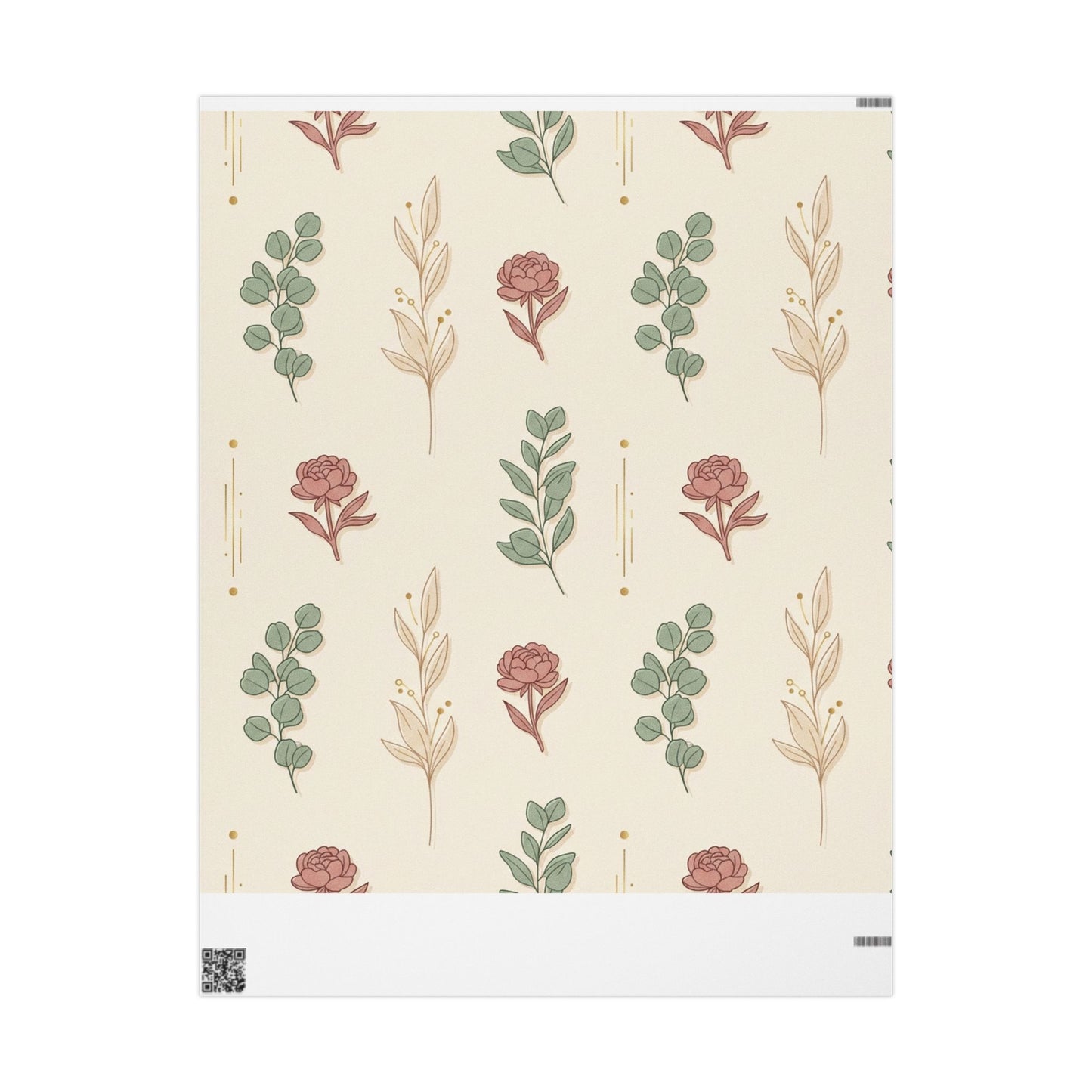 Premium Floral Wrapping Paper – Elegant Botanical Gift Wrap