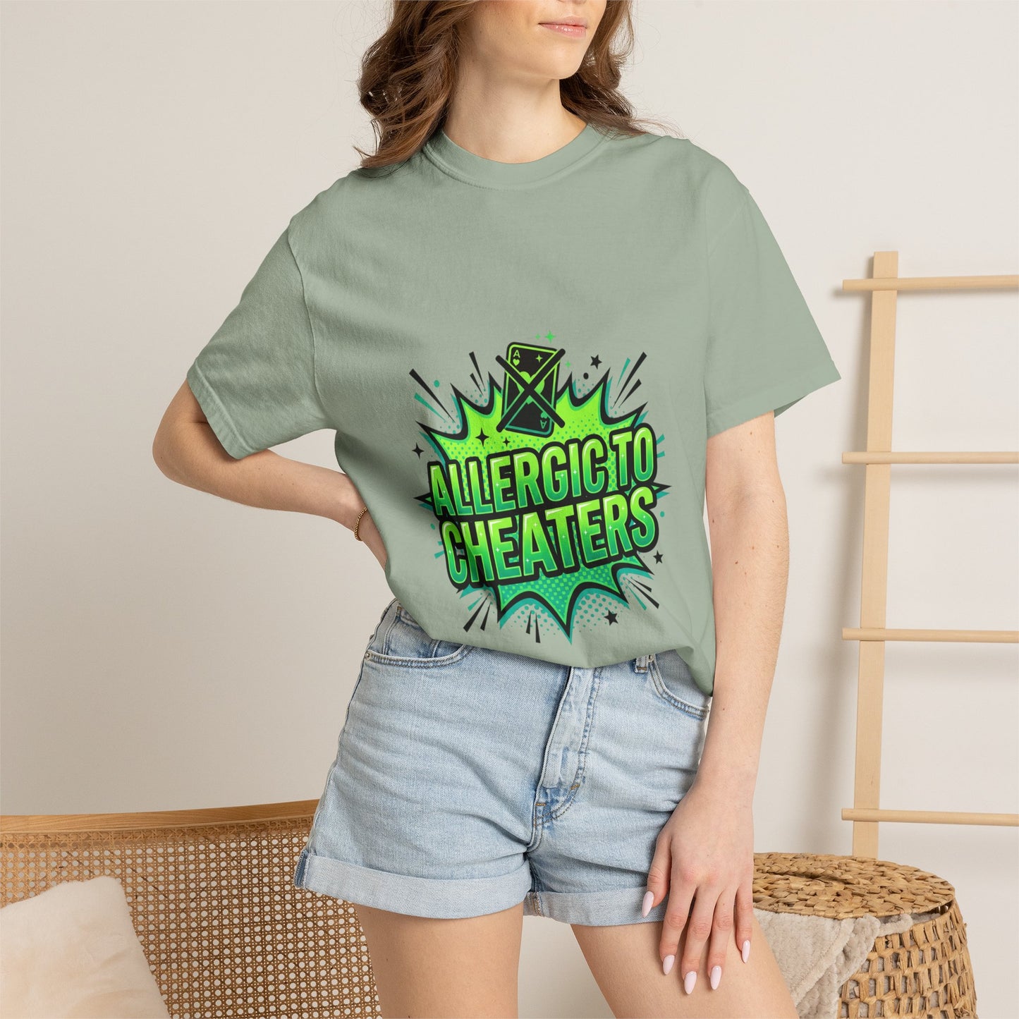 Allergic to Cheaters T-Shirt  Funny Relationship Humor Graphic Tee