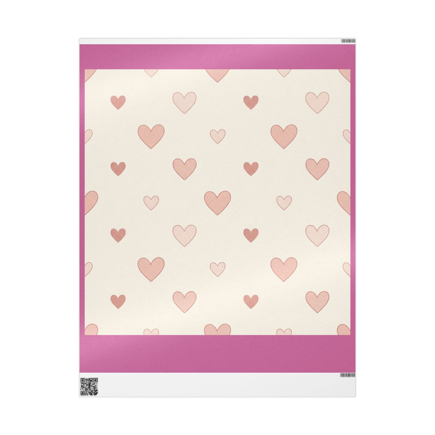 Pink Heart Wrapping Paper Roll — Romantic Gift Wrap for Valentine’s & Anniversaries