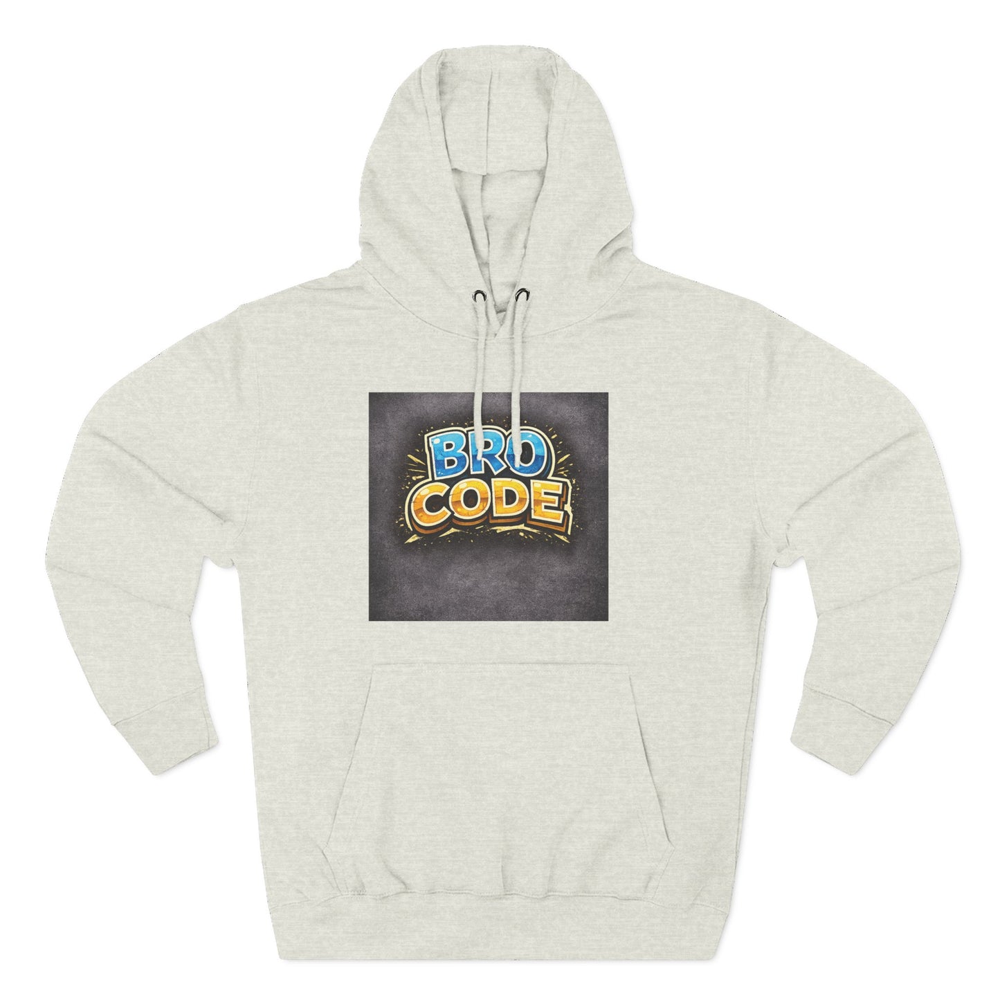 Bro Code Hoodie — Funny Streetwear Pullover with Bold Graffiti Logo