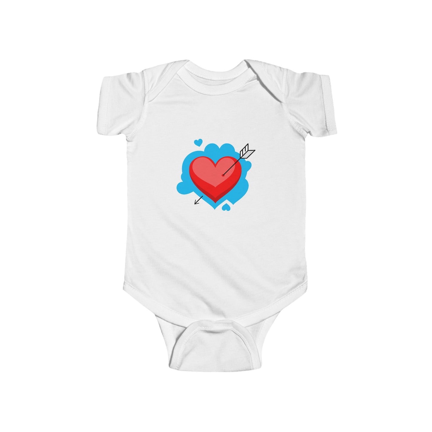 Adorable Heart Baby Bodysuit – Infant Valentine’s Outfit