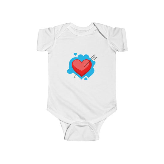 Adorable Heart Baby Bodysuit – Infant Valentine’s Outfit