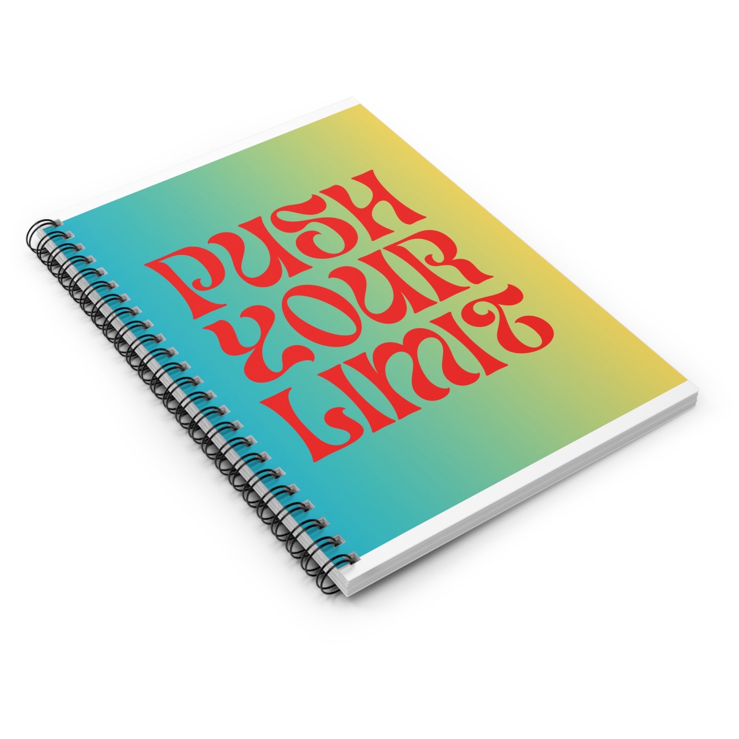 Motivational Spiral Notebook – "Push Your Limit"