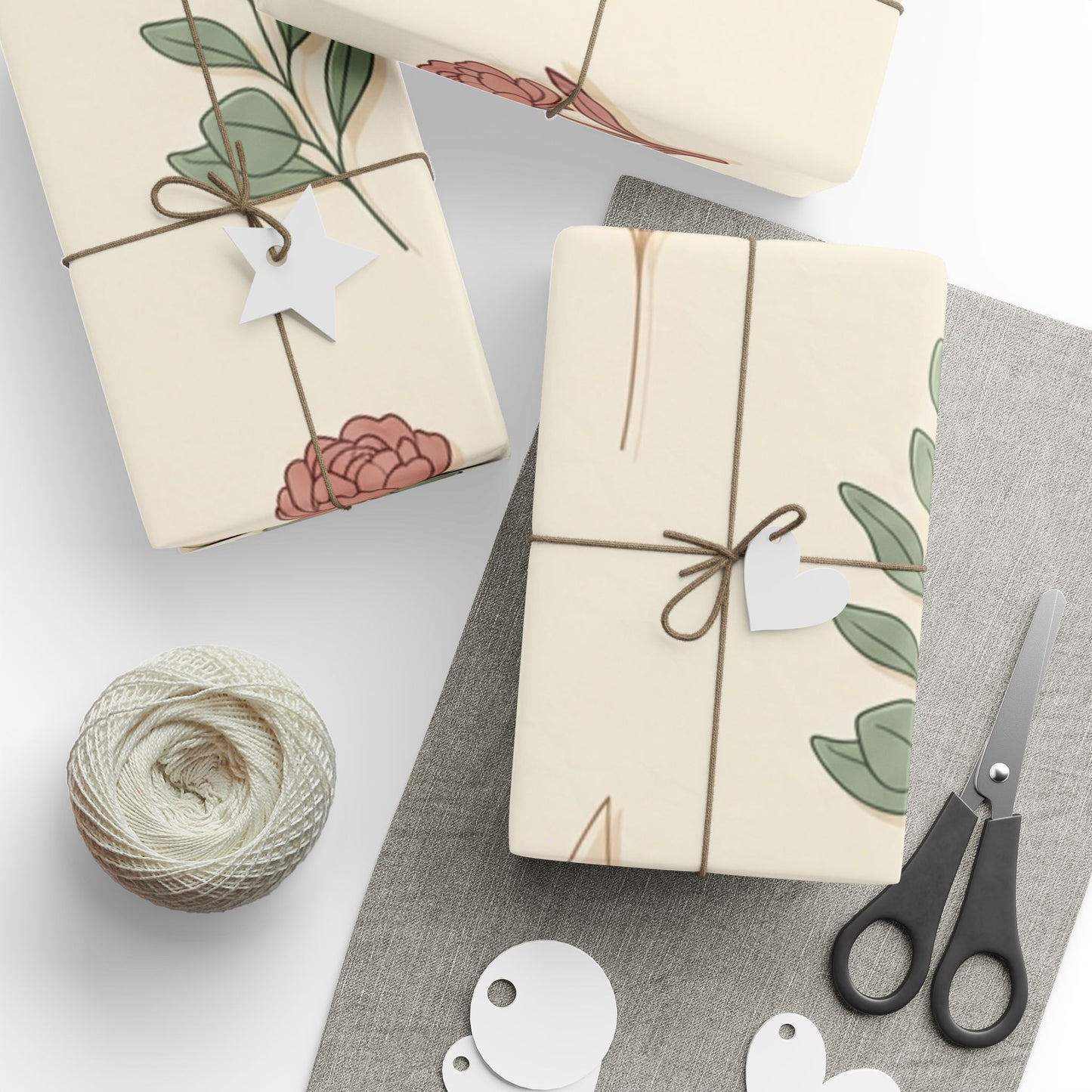 Premium Floral Wrapping Paper – Elegant Botanical Gift Wrap