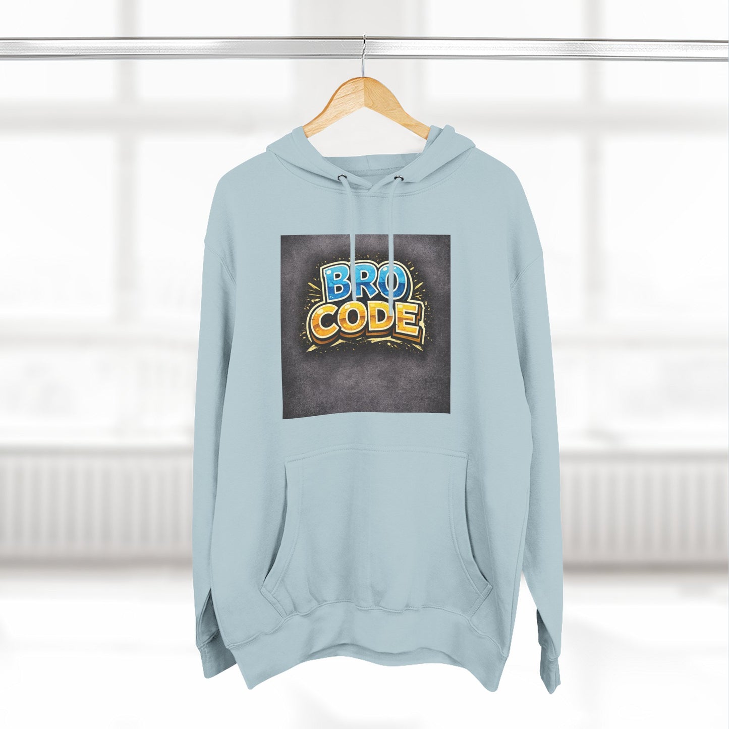 Bro Code Hoodie — Funny Streetwear Pullover with Bold Graffiti Logo