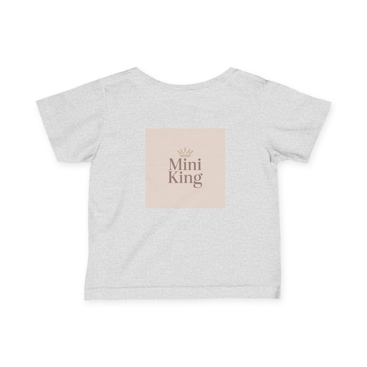 Infant Tee – "Little Legacy Raheem" Neutral Baby Shirt with Crown Graphic