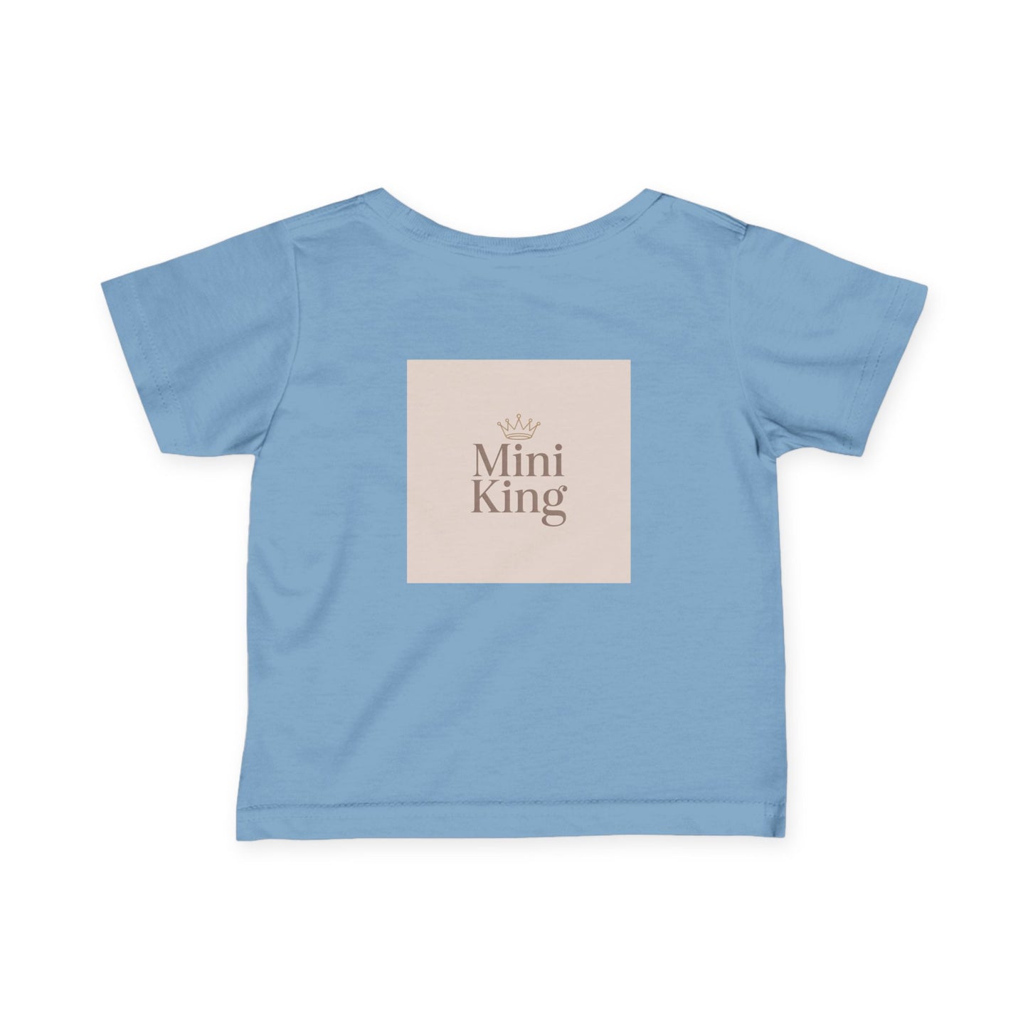 Infant Tee – "Little Legacy Raheem" Neutral Baby Shirt with Crown Graphic