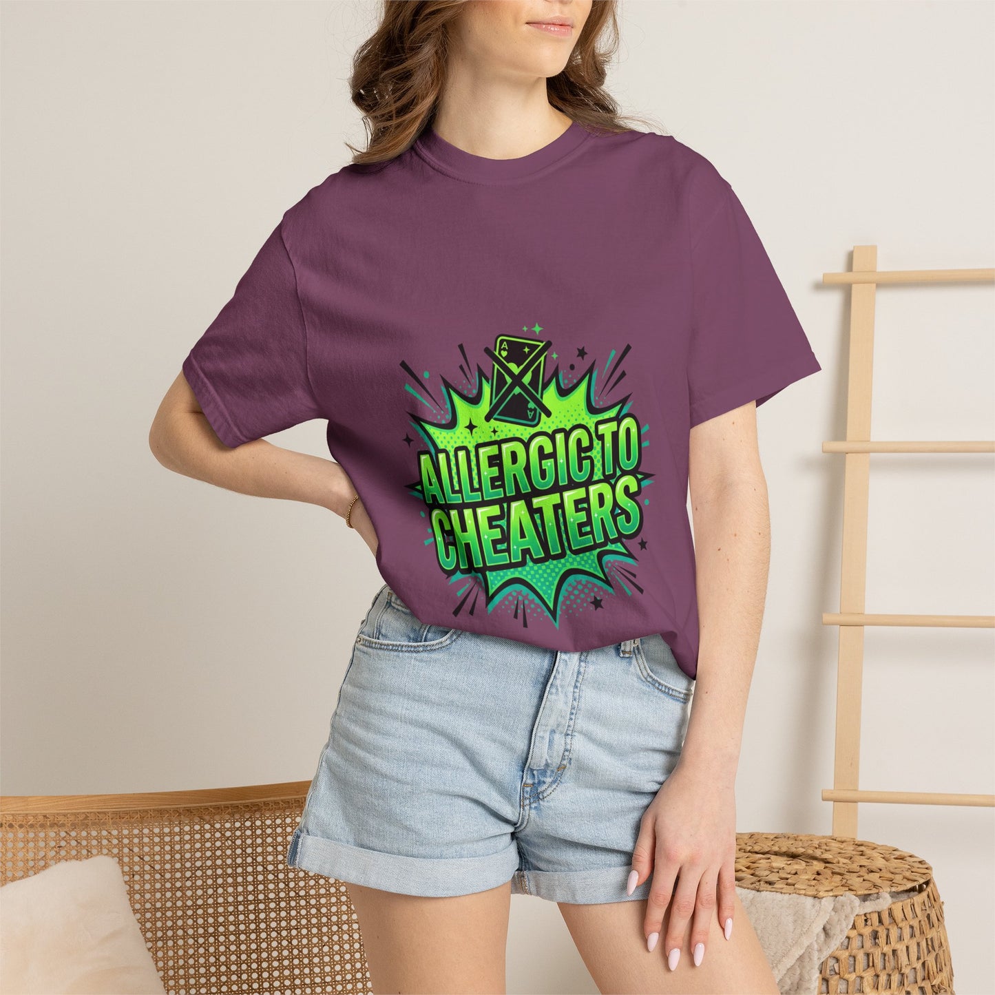Allergic to Cheaters T-Shirt  Funny Relationship Humor Graphic Tee