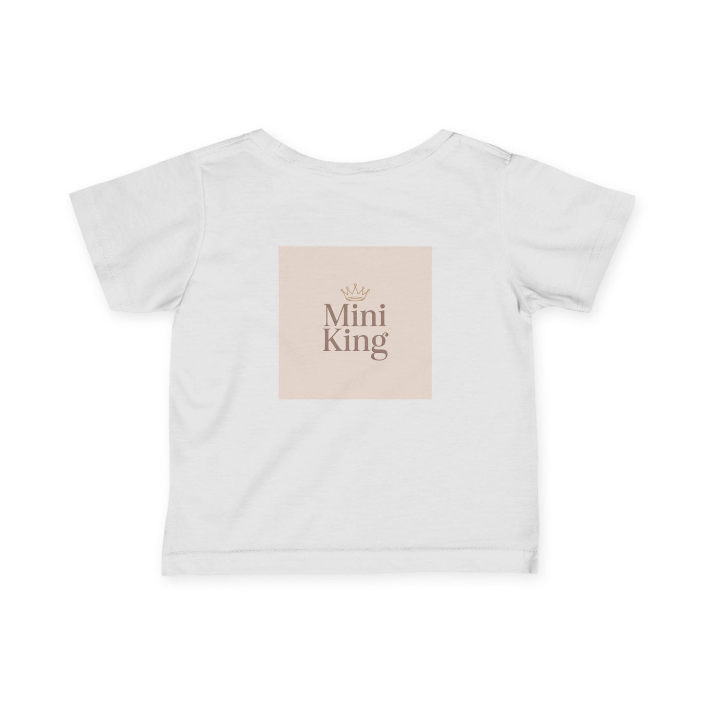 Infant Tee – "Little Legacy Raheem" Neutral Baby Shirt with Crown Graphic