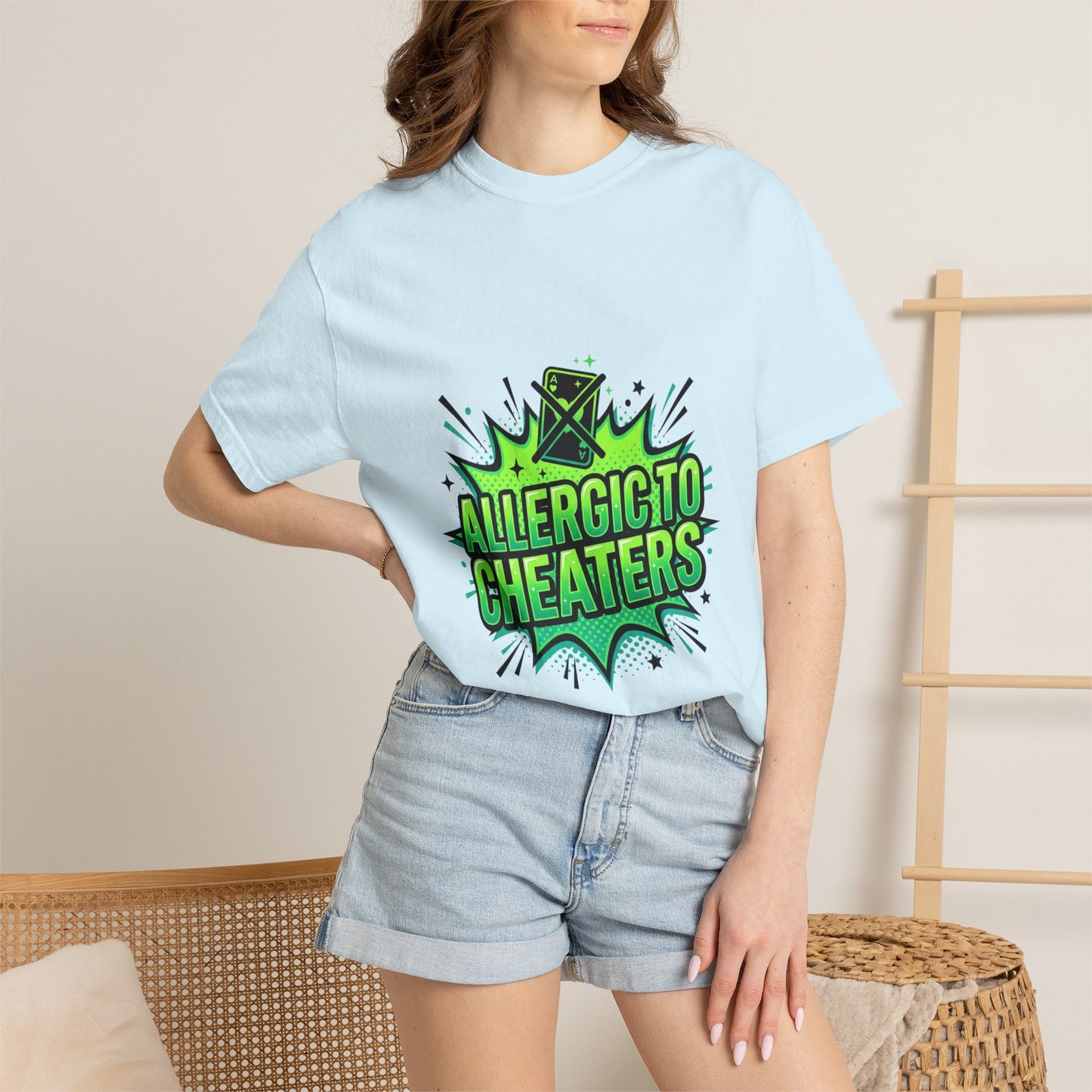 Allergic to Cheaters T-Shirt  Funny Relationship Humor Graphic Tee